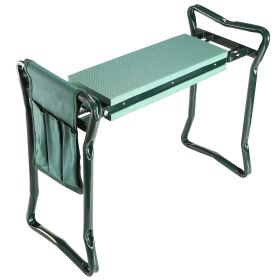 Foldable Garden Kneeler & Seat with Cushion and Tool Pouch – Portable Gardening Stool