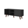 Durango 3-Shelf Bookcase with Double Door Cabinet – Tall Storage Unit