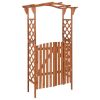 Brown Wooden Pergola with Gate – Solid Fir & Pine Wood Medium Garden Pergola