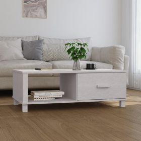 Coffee Table White Solid Pine Wood – Modern Living Room