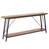 VEVOR Narrow Console Sofa Table – 70.9" Behind Couch Table, 2-Tier Long Entryway & Hallway Table