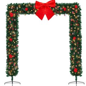 Christmas Artificial Tree Archway Decoration with 1650 PVC Branches – Indoor & Outdoor Holiday Decor