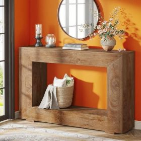 Farmhouse Console Table with Storage – Entryway Hallway Accent Sofa Table