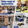 Collapsible Two-Tier Shopping Cart with Wheels – Multi-Use Grocery & Market Cart