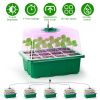 5-Pack Seed Starter Trays with Grow Light Humidity Dome – 5-Level Brightness & 4 Timer Settings for Indoor Greenhouse