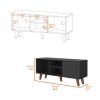 Durango 3-Shelf Bookcase with Double Door Cabinet – Tall Storage Unit