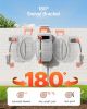 VEVOR Retractable Garden Hose Reel, 1/2" x 145 ft Wall-Mounted with 9-Pattern Nozzle