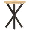 Side Table Natural Wood Solid Mango Wood with Hairpin Legs