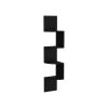 Roy 4-Tier Corner Floating Shelf – Modern Black Wall Mount Display