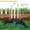 Lawn Aerator Shoes with Metal Spikes & Adjustable Straps