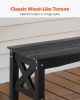 VEVOR Outdoor Bench 44.5" – Weatherproof, 600 lbs Capacity