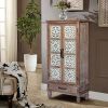 55" Tall Rustic Storage Cabinet with Drawer – Wood Pantry & Sideboard