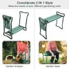 Foldable Garden Kneeler & Seat with Cushion and Tool Pouch – Portable Gardening Stool
