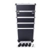 4-in-1 Aluminum Cosmetic Makeup Case Tattoo Box – Black