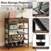 Multifunctional Entryway Coat Rack & Shoe Storage Bench with Drawers and Shelves