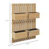 Outsunny 4-Box Raised Garden Bed with Trellis for Climbing Plants