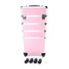 4-in-1 Aluminum Cosmetic Makeup Case Tattoo Box – Pink