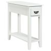 2-Tier Narrow End Table – Bedside, Sofa Side Table, Nightstand