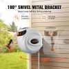 VEVOR Retractable Garden Hose Reel 100 ft x 1/2 in with 9-Pattern Nozzle