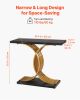 VEVOR 39" Gold Console Table – Modern Narrow Sofa & Entryway Table