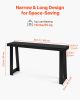 VEVOR 56" Console Table with Shelf – Modern Narrow Sofa Table for Entryway, Hallway, or Behind Couch