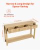 VEVOR Farmhouse Console Table with Drawers and Bottom Storage Shelf – 47 Inch