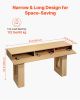 VEVOR 63 in Console Table, Farmhouse Desk Behind the Couch, Wooden Rectangle Entrance Desk, Narrow Long Sofa Table Accent Stand for Hallway, Bedroom