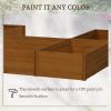 Raised Garden Bed Set of 5 Large Wooden Planters for Vegetables, Flowers & Herbs