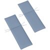 Blue Outdoor Lounge Chair Cushion Set – UV Resistant Patio Replacement Cushions (2 Pack)