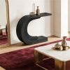 Console Table, C-Shaped Corridor Table with Wave-Inspired Design, Entrance Table, Sofa Table, or Living Room Side Table