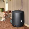 132-Gallon Folding Rain Barrel Water Collector – Black