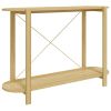 White Console Table Engineered Wood & Solid Pine – Modern Entryway