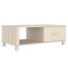 Coffee Table Honey Brown Solid Pinewood & MDF – Rustic Living Room