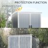 5x3 FT Outdoor Resin Storage Shed with Lockable Doors – Waterproof Garden Cabinet
