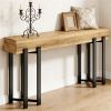 63" Industrial Modern Console Table – Wooden Sofa Table, Hallway & Foyer Table