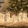 Set of 3 White LED Lighted Christmas Gift Boxes – Holiday Yard & Indoor Decorations