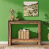 41.3" Farmhouse Console Table with Open Storage Shelves – Behind Couch Sofa Table for Living Room & Hallway