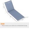 Blue Outdoor Lounge Chair Cushion Set – UV Resistant Patio Replacement Cushions (2 Pack)