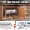 VEVOR Roll Top Chafing Dish Buffet Complete Set, 8 Qt Stainless Steel Chafer with Full Size Pan