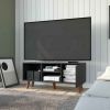 Durango 3-Shelf Bookcase with Double Door Cabinet – Tall Storage Unit