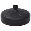 Black Round Umbrella Base – HDPE Plastic Standard Patio Umbrella Stand