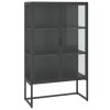 Highboard Anthracite – Large Steel & Tempered Glass Storage Cabinet
