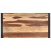 Industrial Coffee Table Solid Acacia Wood with Black Steel Frame 47.2"