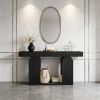 Modern Console Table, Sofa Table, Entryway Table, Minimalist Open Shelf