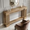 Farmhouse Console Table with Storage Shelf – 70.9" Sofa Table for Entryway & Living Room