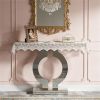 Modern Mirrored Console Table – Elegant Sofa Table with Storage