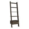 Hamburg Ladder Bookcase with Drawer – Five Open Shelves Storage Unit