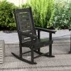 Set of 2 Outdoor Rocking Chairs – HDPE Weather-Resistant Patio Rockers