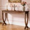 Solid Wood Console Table – 63" Entryway Sofa Table with Storage Display