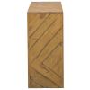 Console Table Solid Teak Wood – Industrial Rustic 43.3 x 13.8 x 29.5 in